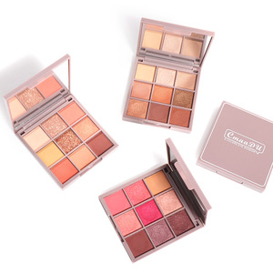 Cosméticos Etiqueta privada Maquillaje Mate Impermeable Paleta de sombras de ojos 9 colores Sombra de ojos Maquillaje - Product Image 6