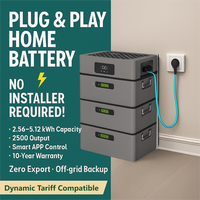 MARS système de batterie domestique couplé AC Plug Play 5120Wh LiFePO4 IP65 Protection empilable fonctionne compteurs intelligents P1/RS485/Modbus 10