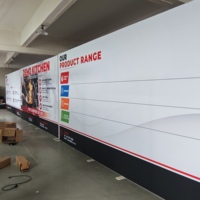 Sistem Stan Aluminium Dua Sisi untuk Display Pusat Perbelanjaan, Dapat Digunakan Kembali, Tanpa Alat, Pemasangan Cepat, Tahan Lama