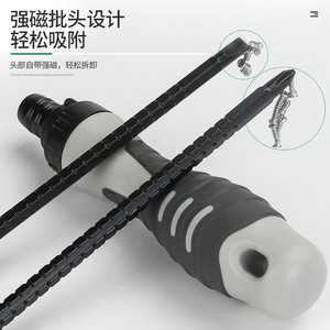Ratcheting <b>Screwdriver</b> Multipurpose Flat Head Bit With Anti-Slip Handle Matte Finish Diy Tool Individual Piece - Product Image 2