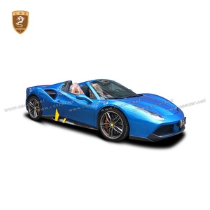 Novi-t-difusor de labios delantero de fibra de carbono, kit de carrocería para Ferrari <span class=keywords><strong>488</strong></span> GTB - Product Image 2