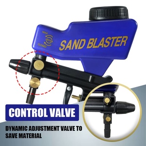 Pistolet de sablage Lematec AS118-2C à alimentation par gravité 600cc 150 PSI avec buse en céramique pour le décapage de peinture - Product Image 3