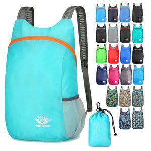 Mochila plegable Vanaheimr de 18 pulgadas, ligera, para senderismo, con bolsillo con cremallera, unisex, para uso en viajes al aire libre - Product Image 2