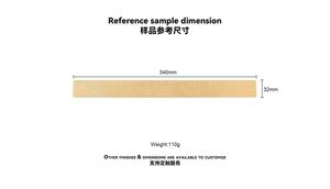 Maxery Light Règle de luxe en laiton massif Règle en laiton satiné mat Papeterie Fournitures de bureau <span class=keywords><strong>D</strong></span>écoration de bureau être Cadeau - Product Image 5