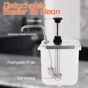 DaoSheng ristorante Hotel <span class=keywords><strong>cucina</strong></span> <span class=keywords><strong>Buffet</strong></span> con metallo testa pompa 4L 6L acciaio inox salsa Dispenser - Product Image 3