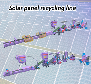 Machine de traitement de panneaux solaires d'<span class=keywords><strong>occasion</strong></span> pour le retrait des cadres en aluminium et la séparation des plaques de verre - Product Image 6