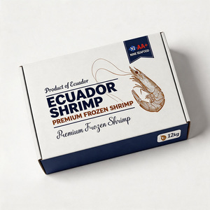 Cajas de Cartón Corrugado Resistentes a la Presión para Envío de Mariscos Congelados, Impresas a Medida, para Camarones de Ecuador, Venta al Por Mayor - Product Image 2
