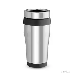 Tasse à café réutilisable à paroi unique 400ml tasses à thé au lait en acier inoxydable