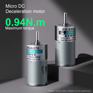 Xd25ga370 Mini 24v12volts DC Motor với 25 mét giảm hộp số 5-300 vòng/phút cho y tế/thiết bị thể thao - Product Image 2