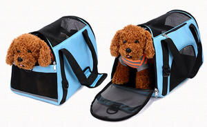 Borsa da Viaggio Portatile Guoci in Poliestere per Animali Domestici, Trasportino Pieghevole per Cani e Gatti, Borsa a Tracolla Traspirante per Gite - Product Image 5