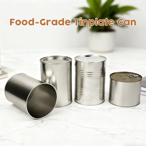 Dễ Dàng Mở Kín Kim Loại Lon Thiếc 99Mm Đường Kính Tinplate Vòng Nhôm Lon Cho Trái Cây Sấy Khô Nuts Logo In Ấn Có Sẵn Tùy Chỉnh - Product Image 3