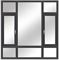 METGOOD Ventanas de Aleación de Aluminio con Apertura Interior de Alta Calidad, Sistema de Giro Inclinado PARA EL Hogar, Hotel, Baño y Cocina