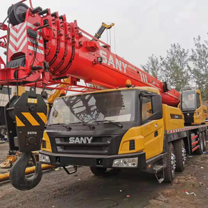 Grue sur camion hydraulique tout-terrain Sany d'occasion de 50 tonnes, certifiée, avec moteur et hauteur de levage mobiles - Product Image 1