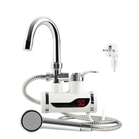 Robinet Mitigeur Électrique Instantané Sans Réservoir 220V pour Évier de Cuisine, Chauffe-Eau Instantané Latéral Rapide