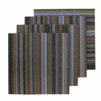 Günstige Moderne Schlingenflor-Teppichfliesen 50x50cm Puzzlemuster Fleckresistent Rutschfest für Büro- und Hotelböden