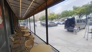 Persianas enrollables para exteriores a prueba de viento e impermeables con pista Zip Instalación incorporada Pérgola <span class=keywords><strong>toldo</strong></span> motorizado para exteriores - Product Image 5