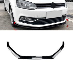 Accessoires Vente Chaude Splitter Avant ABS Noir Brillant Lèvre Avant pour <span class=keywords><strong>Volkswagen</strong></span> <span class=keywords><strong>Polo</strong></span> 6R 6C 2009-2017 - Product Image 1