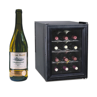 Mini-réfrigérateur à bière en acier inoxydable pour 12 bouteilles, cave à bière compacte, meuble de bar