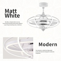 D001 moderne 42 pouces LED ventilateurs de plafond tricolore 110/220V télécommande décorative sans lame maison lampe concepteur 36 "ventilateurs de plafond