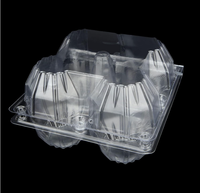 Cartons d'œufs en plastique Cartons d'œufs réutilisables en vrac pour poulet dinde canard Carton d'œufs transparent vide pour le stockage au réfrigérateur