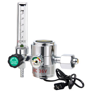 CO2 Regulator With Flow Meter 36V AC MIG MAG Welding Pressure Reducer For Carbon Dioxide Gas - Product Image 1