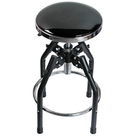 Tabouret de bar pivotant commercial, réglable en hauteur avec vérin à gaz, capacité 270 lbs, structure métallique, siège rembourré, pour hôtel, salon, laboratoire, commerce de détail, industrie