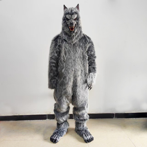 Disfraz de Lobo Realista de Fábrica Original, Traje de Hombre Lobo para Halloween, Disfraz de Mascota de Animal Salvaje con Máscara, Garras y Patas para Adultos - Product Image 2