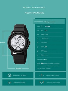 Nueva llegada de <span class=keywords><strong>China</strong></span>, relojes de cuarzo digitales a prueba de agua para niños, moda deportiva, caja de aleación de 20mm, relojes para niños, Nueva Zelanda - Product Image 6