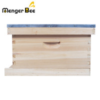 2025 Neuer Menger Bee 10-Rahmen Langstroth Holz-Bienenstock Tiefenbox 20mm Dicke für Bienenzucht Unmontiert mit Schwalbenschwanzverbindung