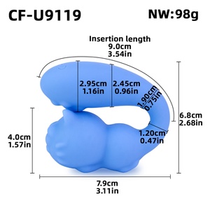 Vibrador de Silicona CF-U9119 con Forma de Huevo, 10 Modos de Vibración para Estimulación de Pezones, Clítoris y Punto G, Masajeador Femenino de Fantasía - Product Image 6