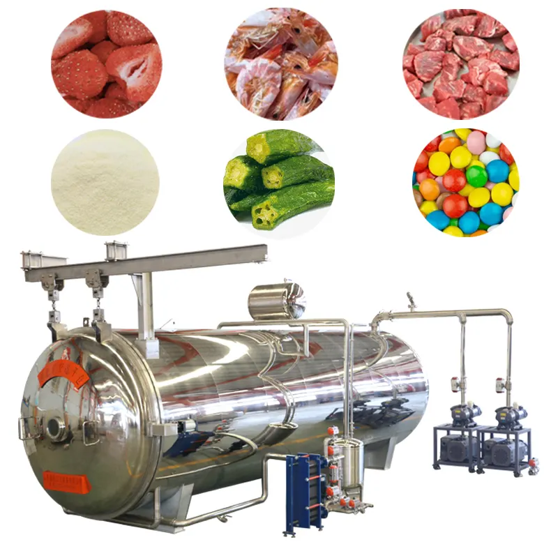 Máquina de liofilização de leite de cogumelos máquina de secagem de damasco máquina de secagem de peixes industrial