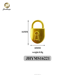 Thiết Kế Mới Hình Dạng Khóa Cuộn Mạ Vàng 16*10 Mm Kim Loại Chân Nút Cho Quần Áo May Mặc - Product Image 2