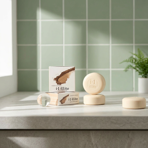 Savon artisanal coréen aux herbes I1 Illite Cypress, respectueux de l'environnement, nettoyant doux pour le visage - Product Image 2