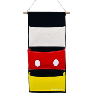 Hanging Organizer 3 Pocket Canvas Wall Mounted <b>Storage</b> For Cabin Door Behind Door Use - Product Image 1
