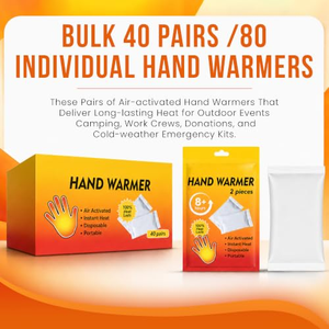 Chauffe-mains jetables à activation par l'air pour froid extrême, pour hommes, femmes et enfants, lot en gros, pour le ski, la randonnée et l'hiver - Product Image 5