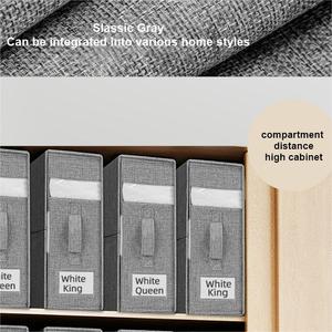 Boîtes de rangement pliables personnalisées en tissu non tissé avec fermeture éclair pour draps, housses de couette et taies d'oreiller - Product Image 6