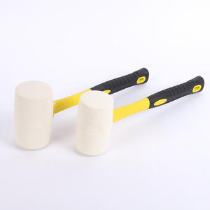 Martillo de goma para instalación de baldosas, 750, 1000, 1500, martillo de fibra con cabeza redonda, acabado mate duradero - Product Image 3