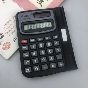 Karce Kc-888 8 Digit Mini Portable Calculator With Battery Black Color - Product Image 3