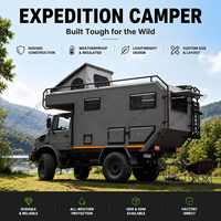 Module de camping durable pour pick-up, structure habitable fermée à glissière pour camping-car