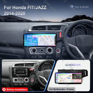 หน้าจอสัมผัสขนาด 12.3 นิ้ว ระบบนำทาง GPS มัลติมีเดีย Carplay ติดตั้งบนแผงหน้าปัด DSP สำหรับ<span class=keywords><strong>รถ</strong></span>ยนต์ฮอนด้า ฟิต ปี 2014-2020 วิทยุติด<span class=keywords><strong>รถ</strong></span>ยนต์ระบบแอนดรอยด์ - Product Image 6