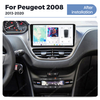 DUDUAUTO unidad principal coche Radio reproductor Multimedia navegación estéreo Android Auto Car-Play para Peugeot 2008 208 2014-2018