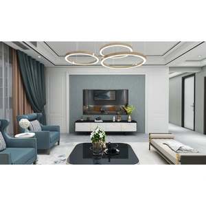 Soporte de TV LCD de madera moderno para sala de estar <span class=keywords><strong>IMK</strong></span>, con gabinetes de almacenamiento, gabinetes de TV de pared - Product Image 1