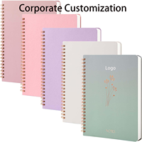 Carnet à spirale A5 personnalisé avec logo, en gros d'usine, en stock, série Plantes et Fleurs, bloc-notes portable, style rétro nostalgique