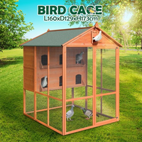 Cage en bois pour perruches, accessoire d'extérieur de grande taille, fabriqué en chine, motif oiseaux, perroquet, nouveauté 2020