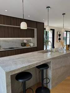 Marbre naturel Mirror Lake Spring Dawn à veines claires, style chinois moderne/luxe léger (pour crédence/sol/comptoir) - Product Image 2