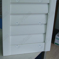 Volet de fenêtre réglable Prima Sun en bois/PVC, persienne mécanique de type plantation