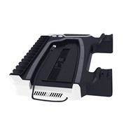 KJH Support multifonctionnel d'éclairage de couleur de stockage de refroidissement pour PS5 & Pro & Slim Console Usb Hub Station de charge pour contrôleur de jeu PS5