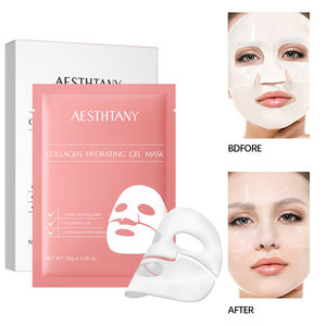 Soins de la peau coréens Feuille de collagène bio hydratante en profondeur Acide hyaluronique pour peau sèche-Le visage pendant la nuit améliore l'élasticité des pores - Product Image 6