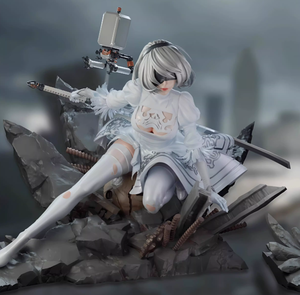 Hochdetaillierte, individuell angefertigte <span class=keywords><strong>NieR</strong></span>-Spiel-/Anime-Figuren aus Harz, 3D-gedruckt, als Dekoartikel/Sammlerstück/Geburtstagsgeschenk/Schneller Versand - Product Image 2