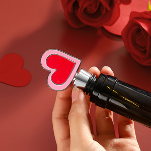 Heart Shaped <b>Wine</b> Stopper Zinc Alloy Gold Silver Rose Gold Sealing Bottle Stopper For Valentine Wedding Gift - Product Image 3